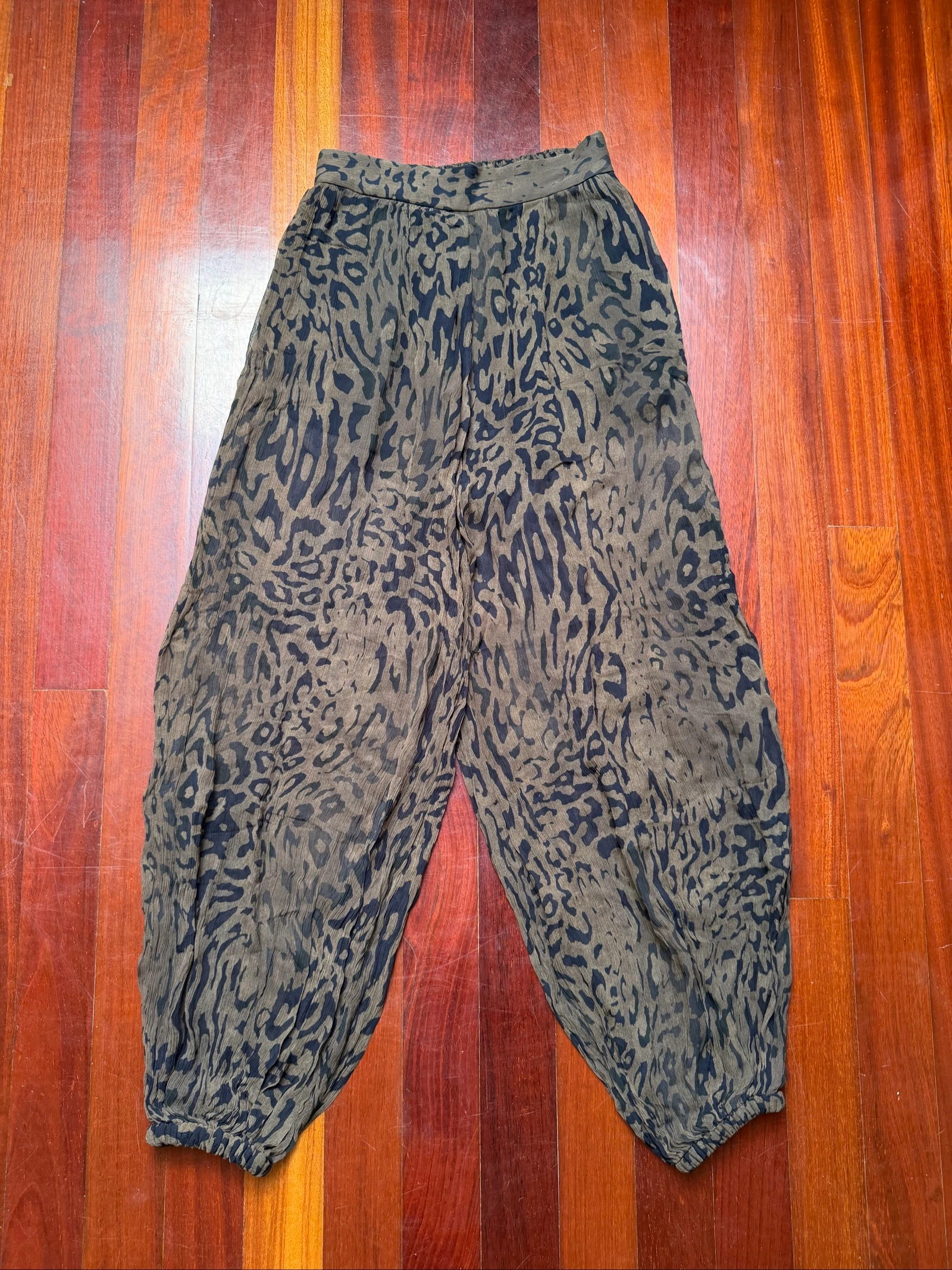 caqui luipaardprint broek Zara – photo 2